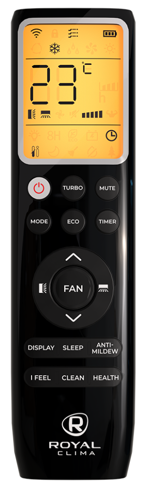 Инверторная сплит-система серии ROYAL SUPREMO NERO Full DC EU Inverter RCI-RSN75HN (комплект)